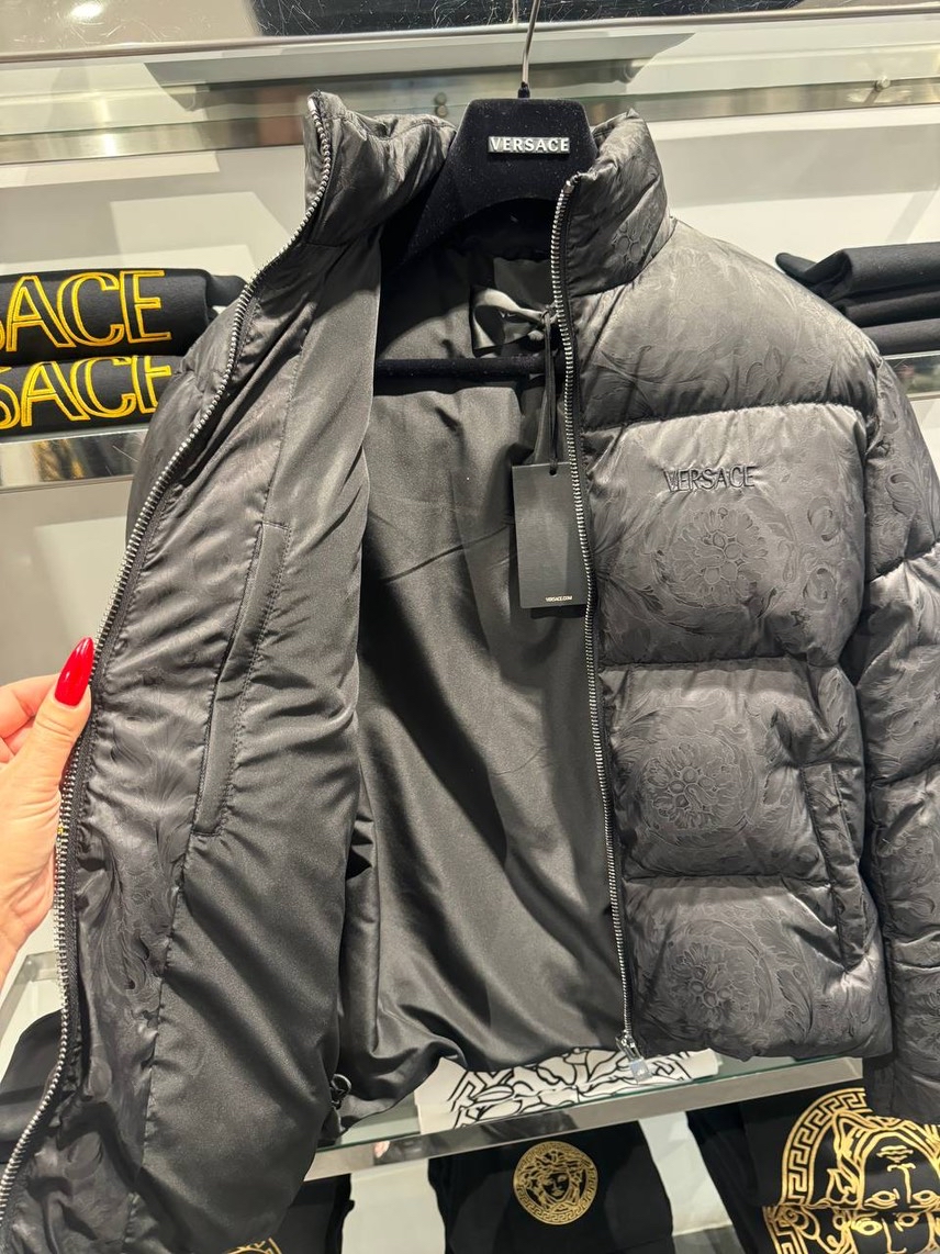 VERSACE Down jacket side view - Men's luxury Clothes