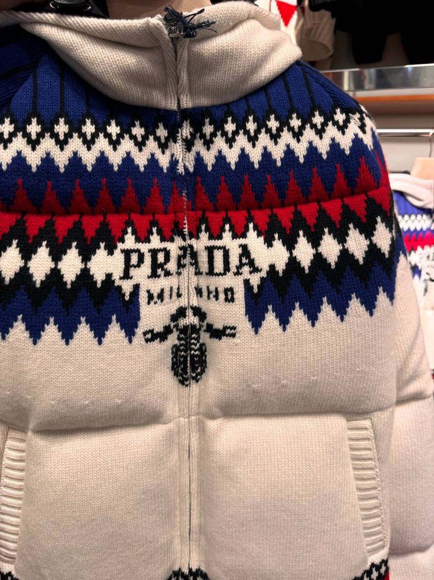 PRADA Down jacket side view - Men's luxury Clothes