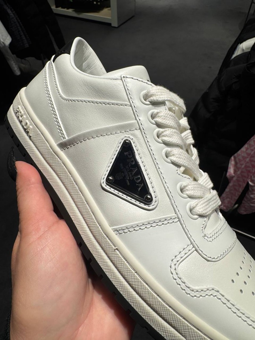 PRADA Sneakers side view - Women's luxury Shoes