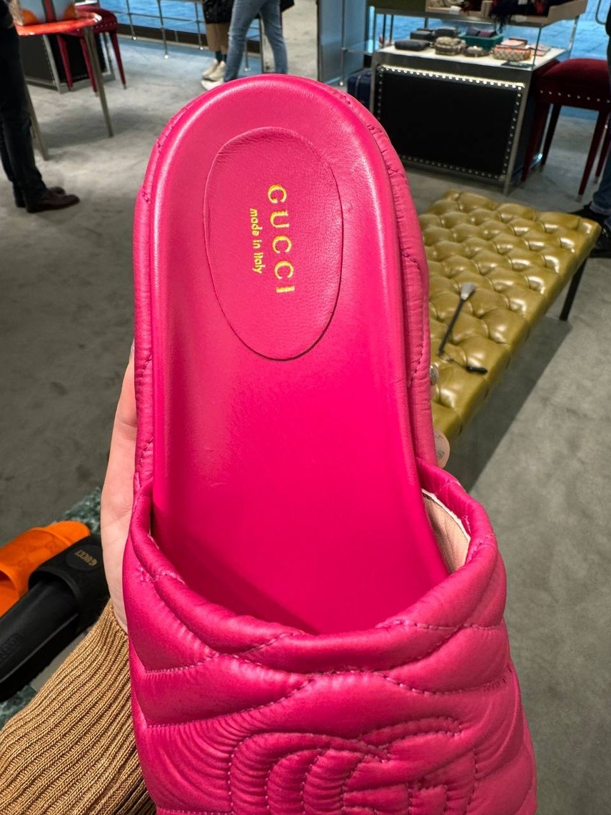 GUCCI Slides side view - Women's luxury Shoes