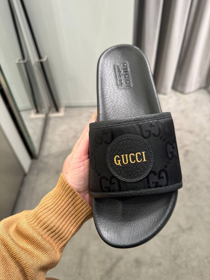 GUCCI Slides side view - Men's luxury Shoes