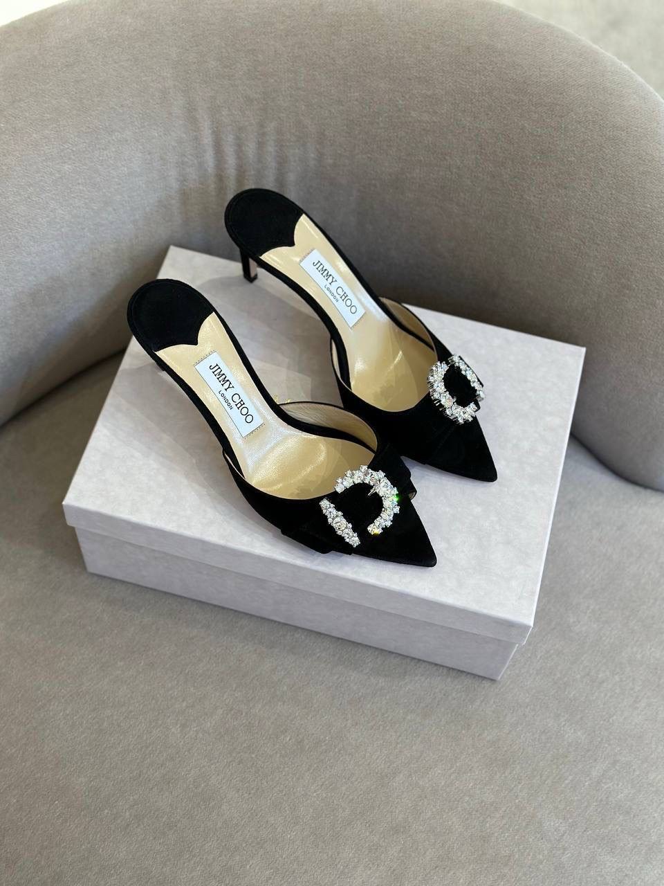 JIMMY CHOO Mules side view - Women's luxury Shoes