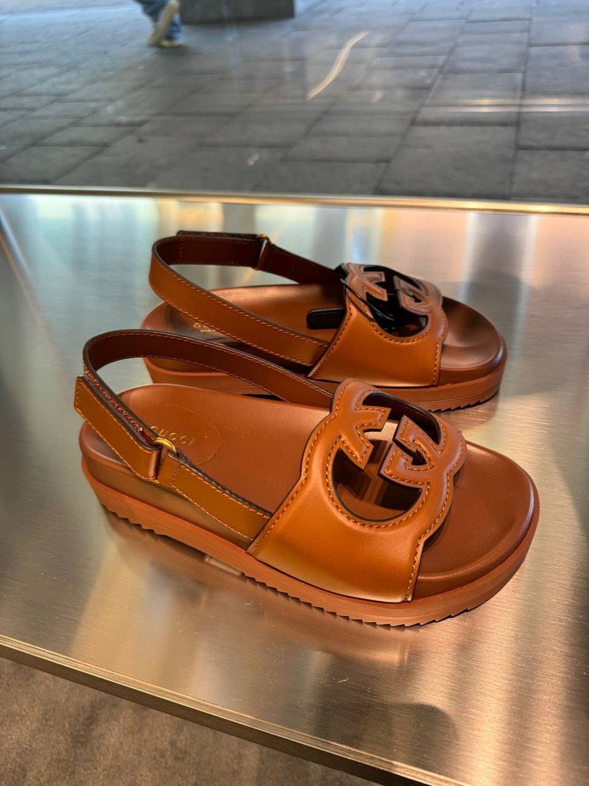 GUCCI Sandals side view - Women's luxury Shoes