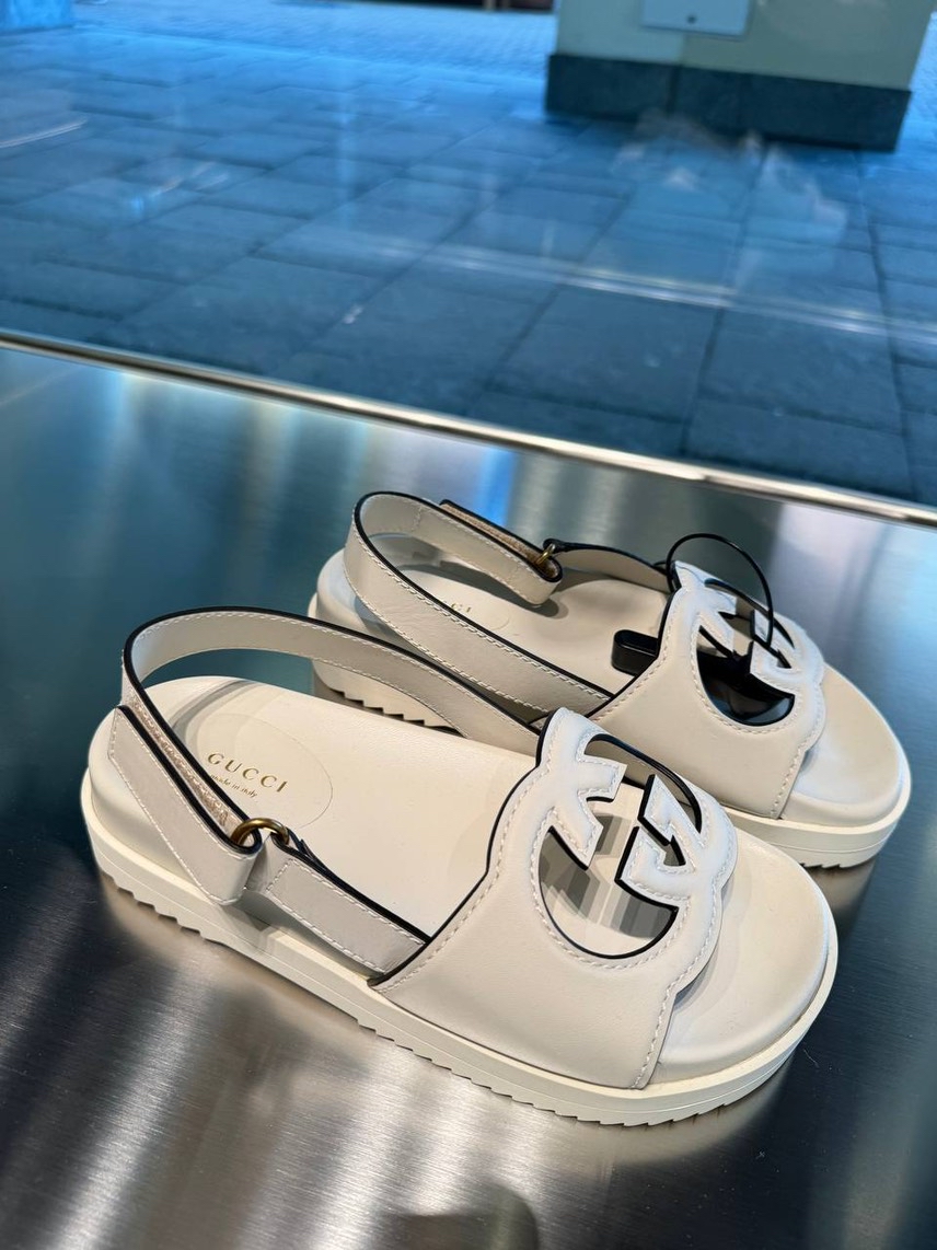 GUCCI Sandals side view - Women's luxury Shoes