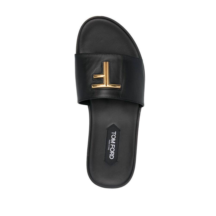 TOM FORD Slides front view - Men's luxury Shoes