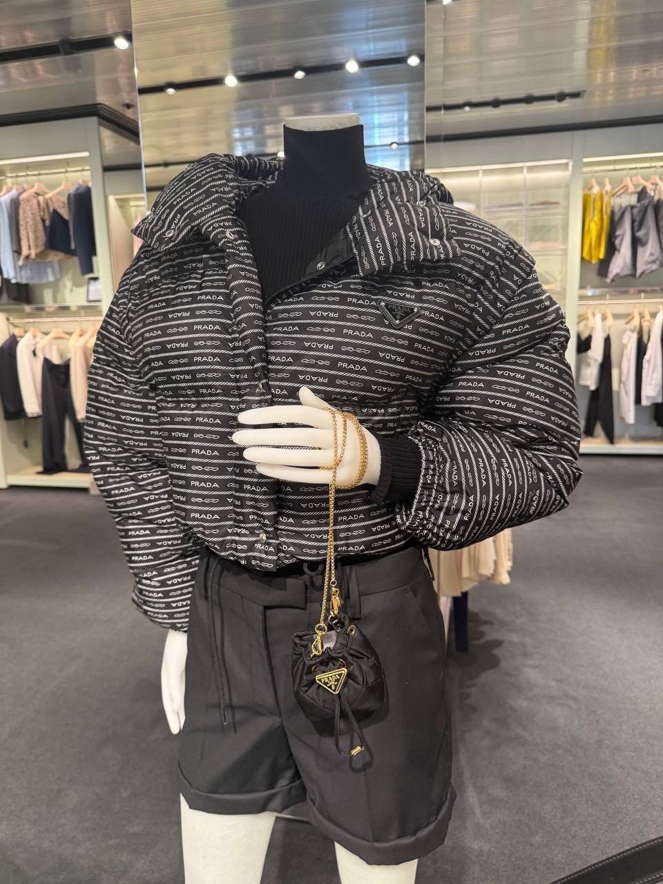 PRADA Down jacket front view - Women luxury Clothes