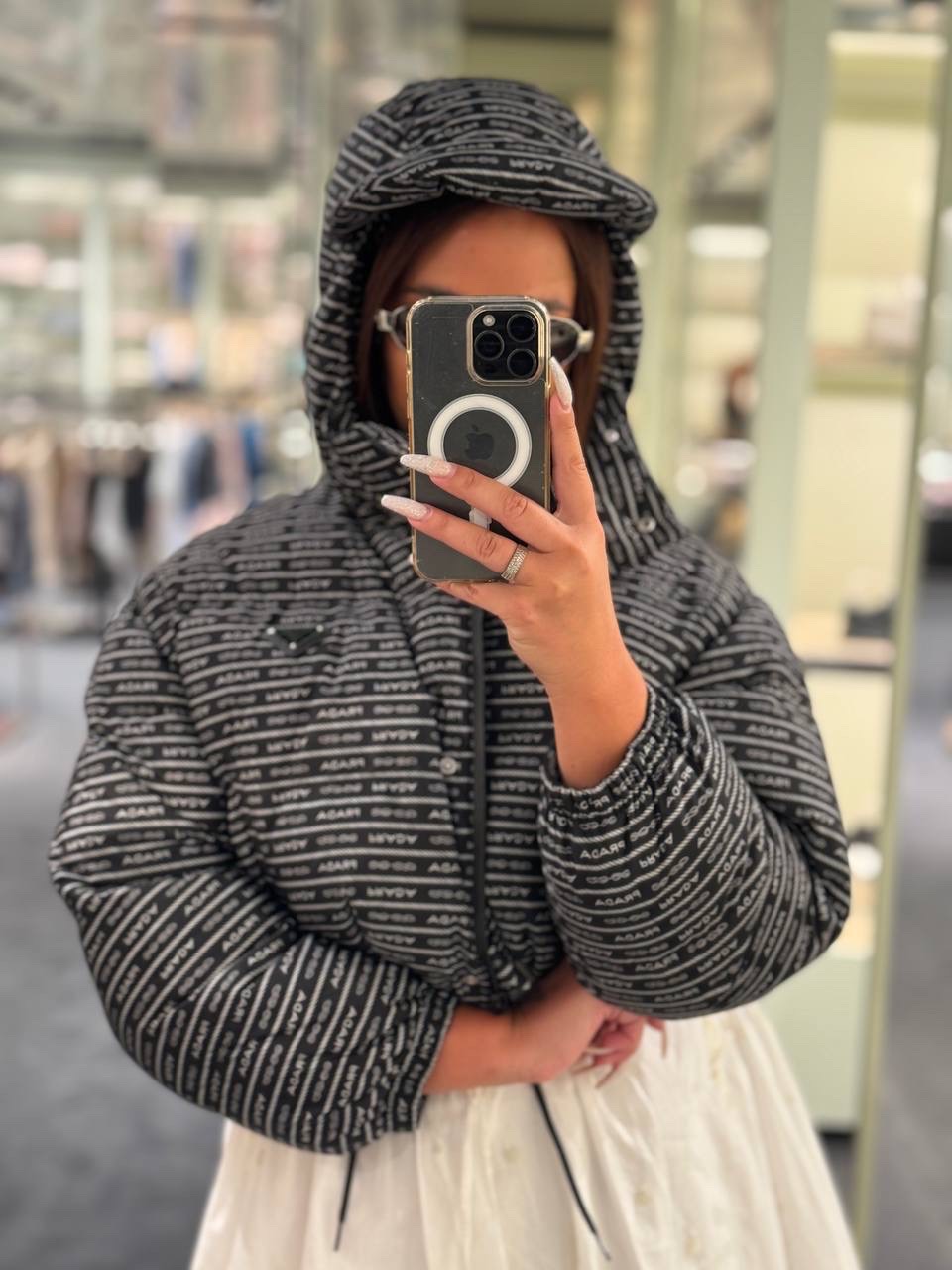 PRADA Down jacket side view - Women luxury Clothes