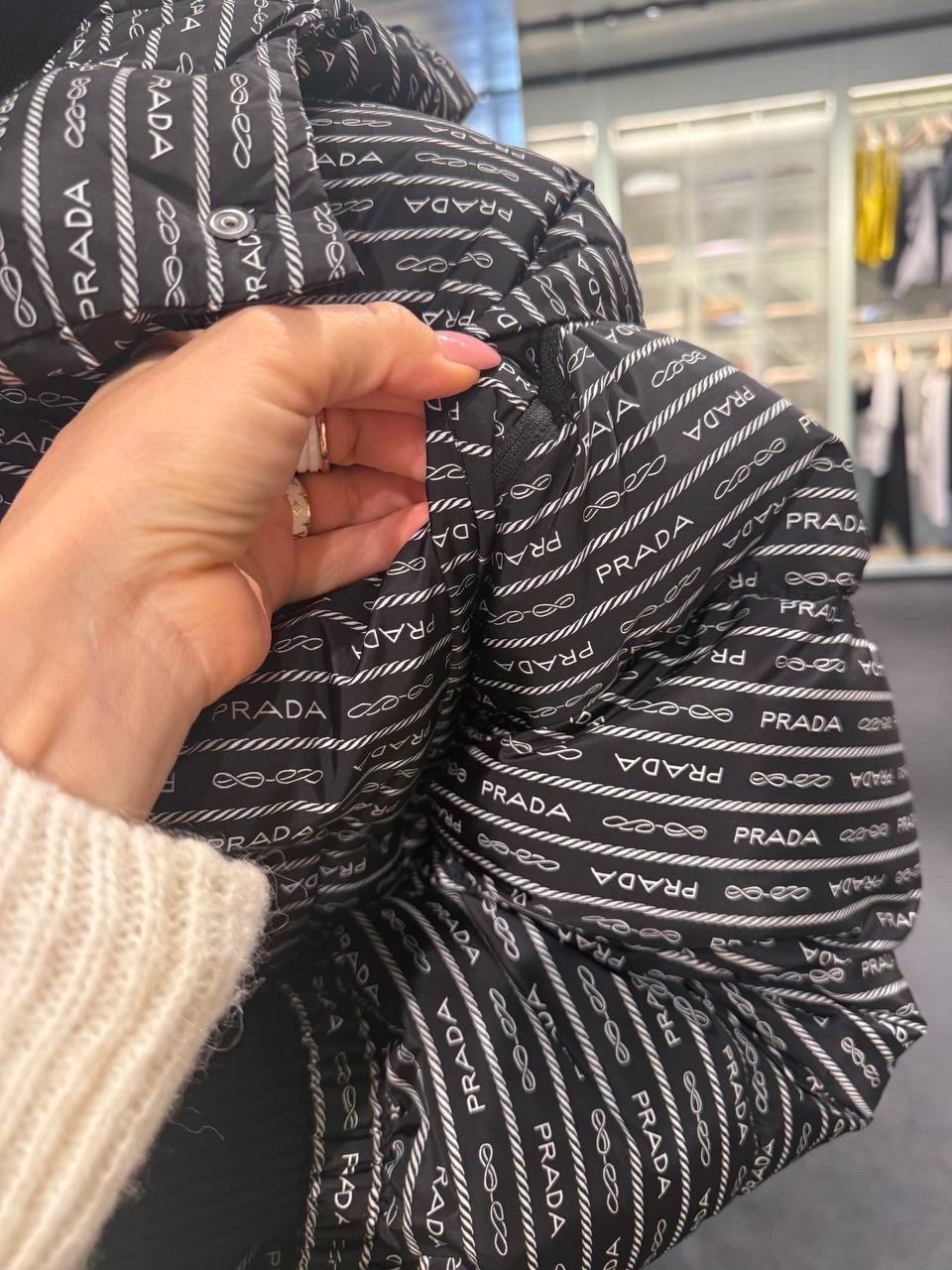 PRADA Down jacket side view - Women luxury Clothes