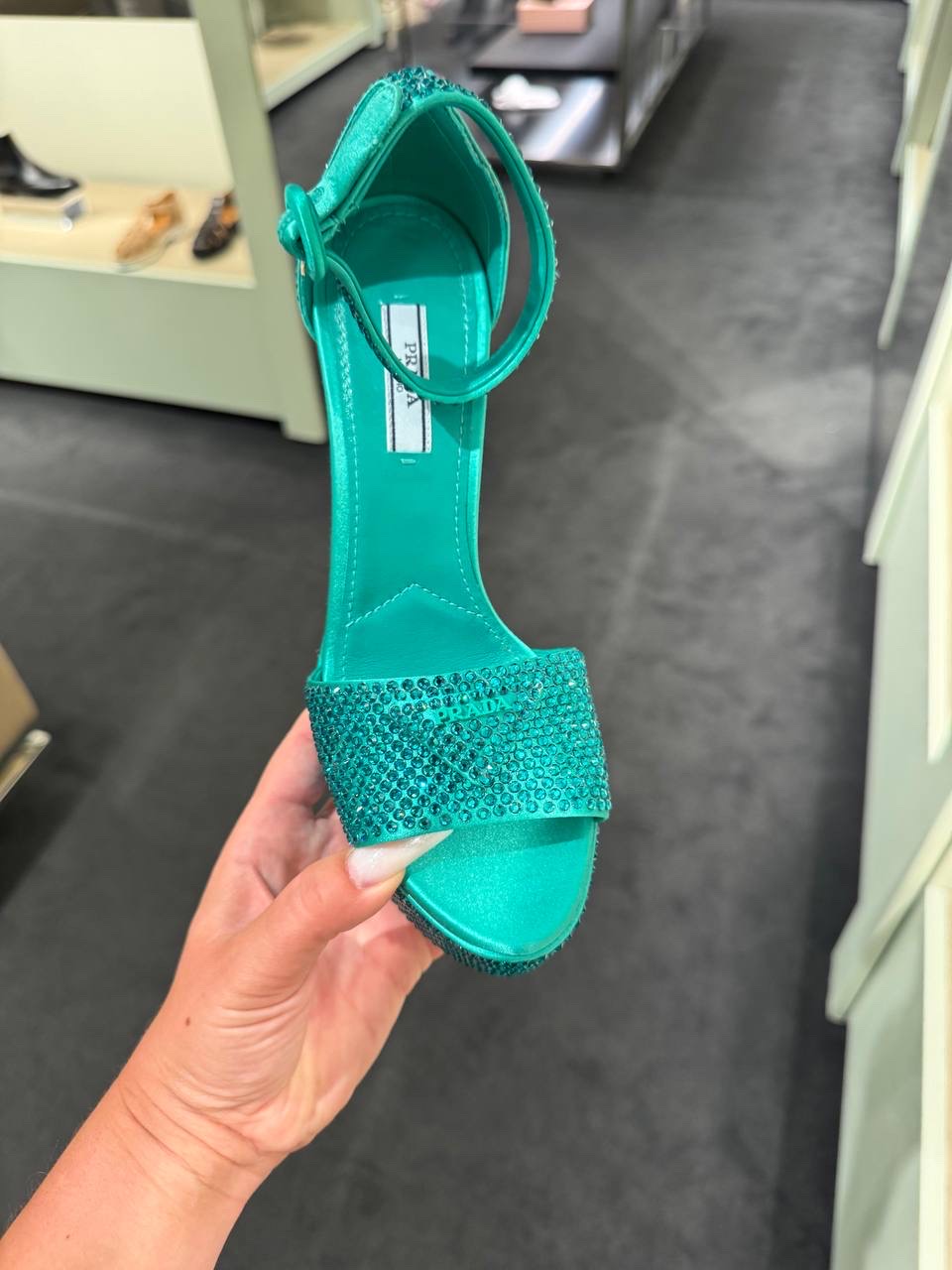 PRADA Sandals side view - Women's luxury Shoes