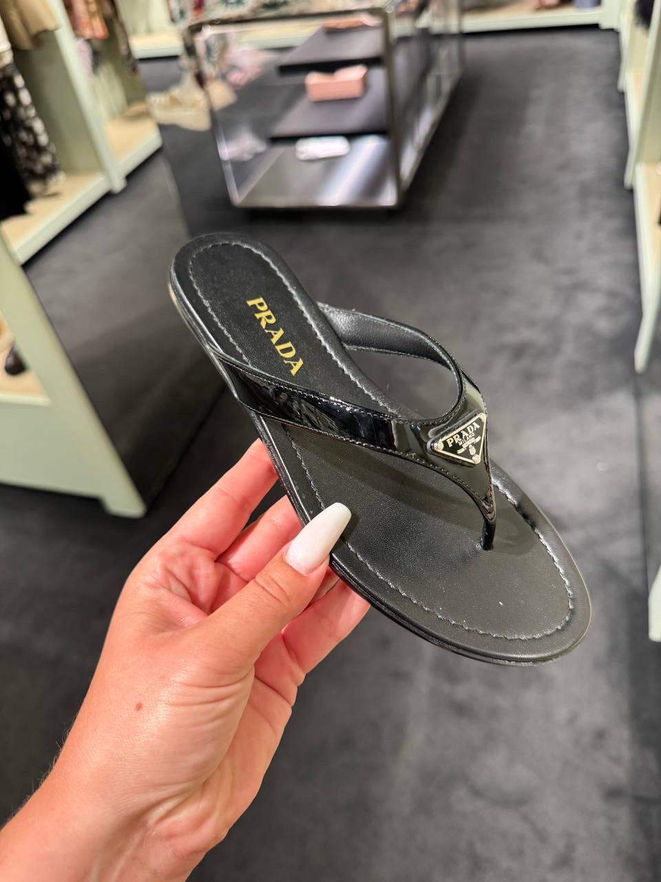 PRADA Slides side view - Women's luxury Shoes