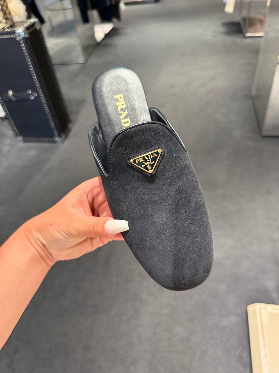PRADA Mules side view - Women's luxury Shoes