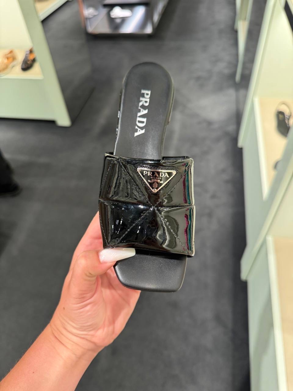PRADA Sandals side view - Women's luxury Shoes