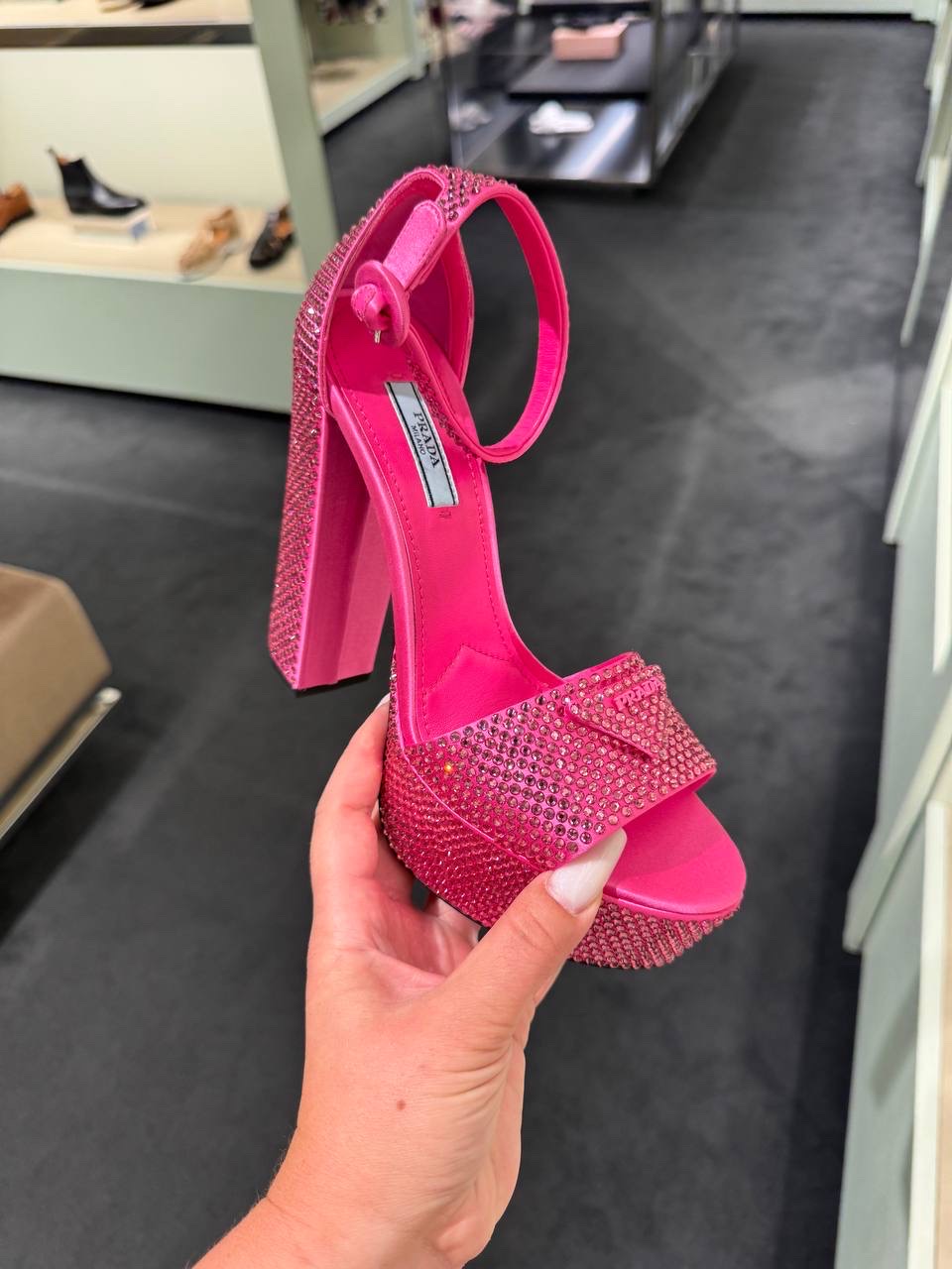 PRADA Sandals side view - Women's luxury Shoes