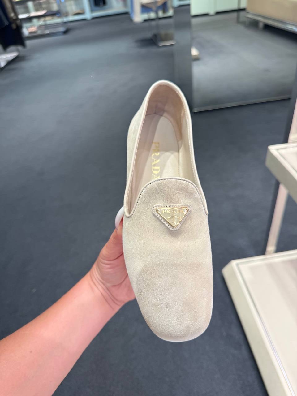 PRADA Moccasins side view - Women's luxury Shoes