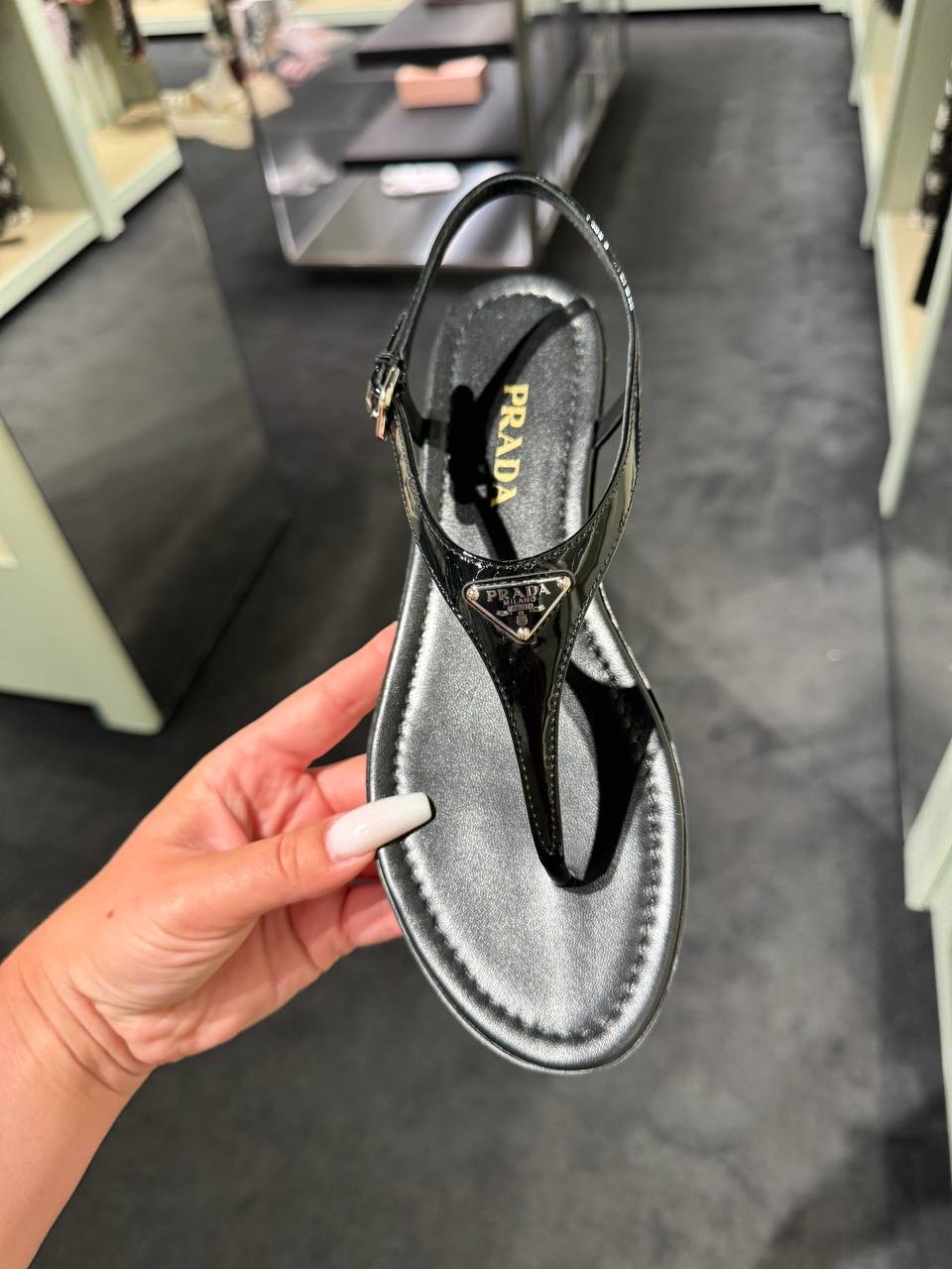 PRADA Sandals side view - Women's luxury Shoes