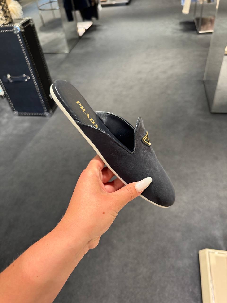 PRADA Mules side view - Women's luxury Shoes