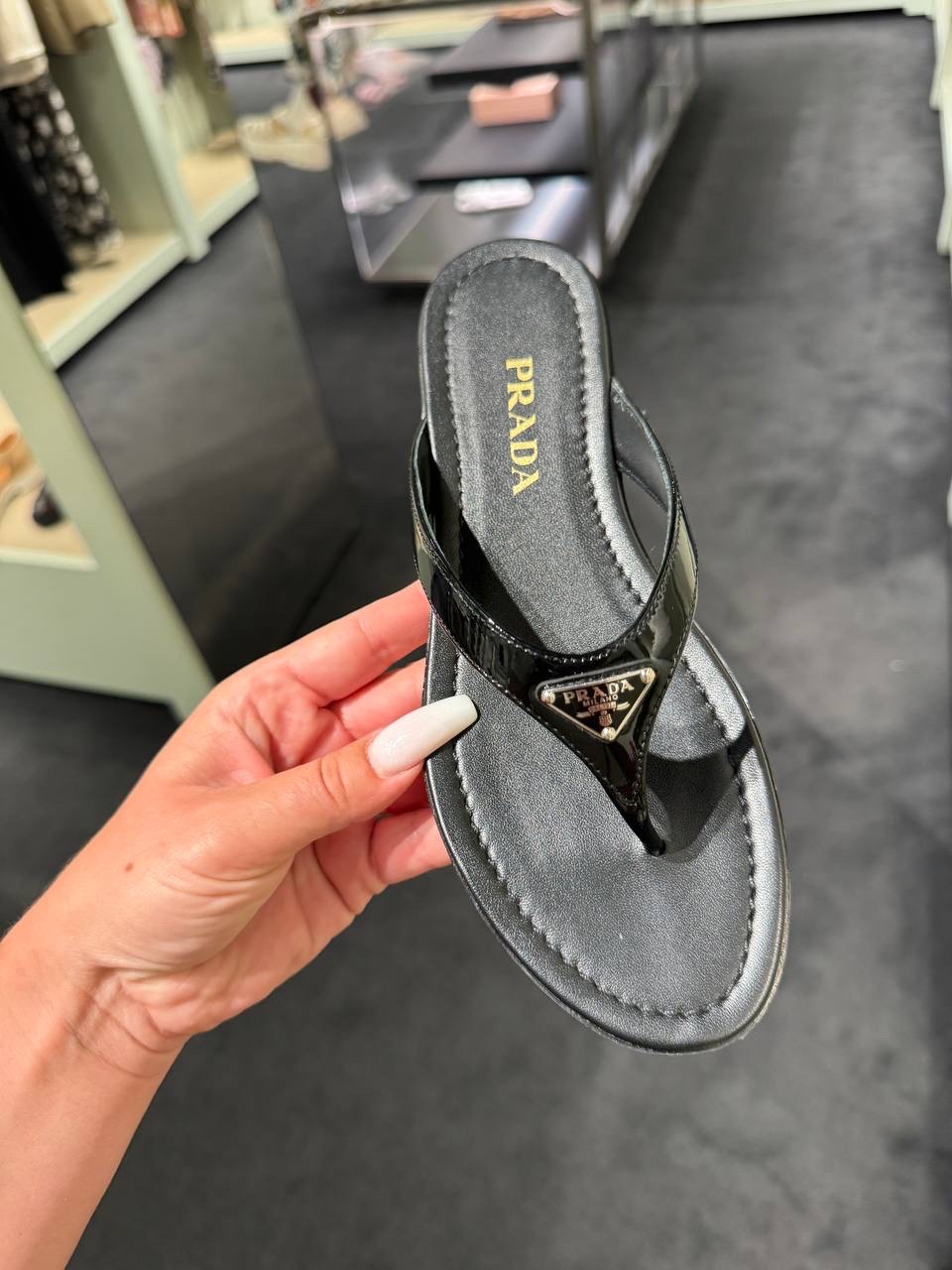 PRADA Slides front view - Women's luxury Shoes