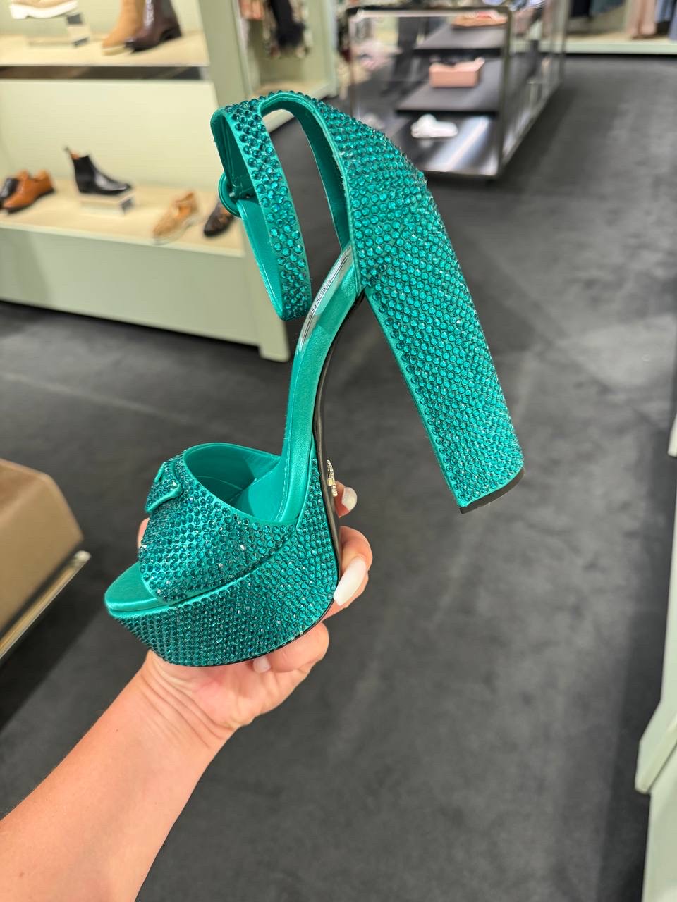 PRADA Sandals side view - Women's luxury Shoes