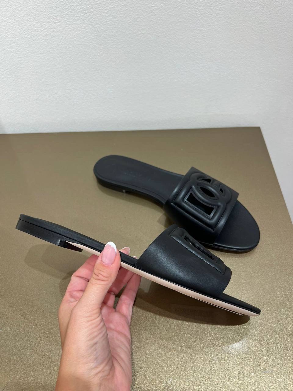 DOLCE & GABBANA Slides side view - Women's luxury Shoes