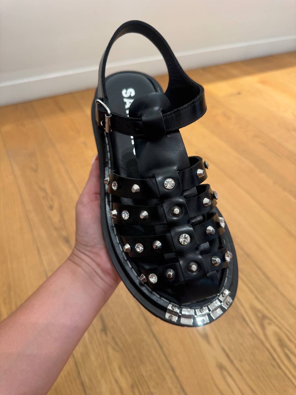 SANDRO Sandals side view - Women's luxury Shoes
