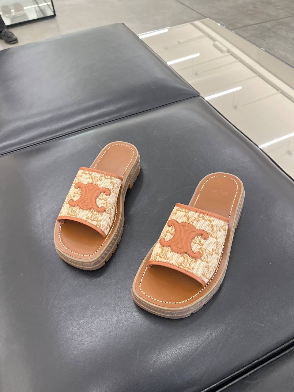 CELINE Slides side view - Women's luxury Shoes