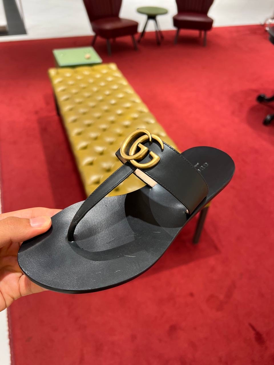 GUCCI Slides front view - Women's luxury Shoes