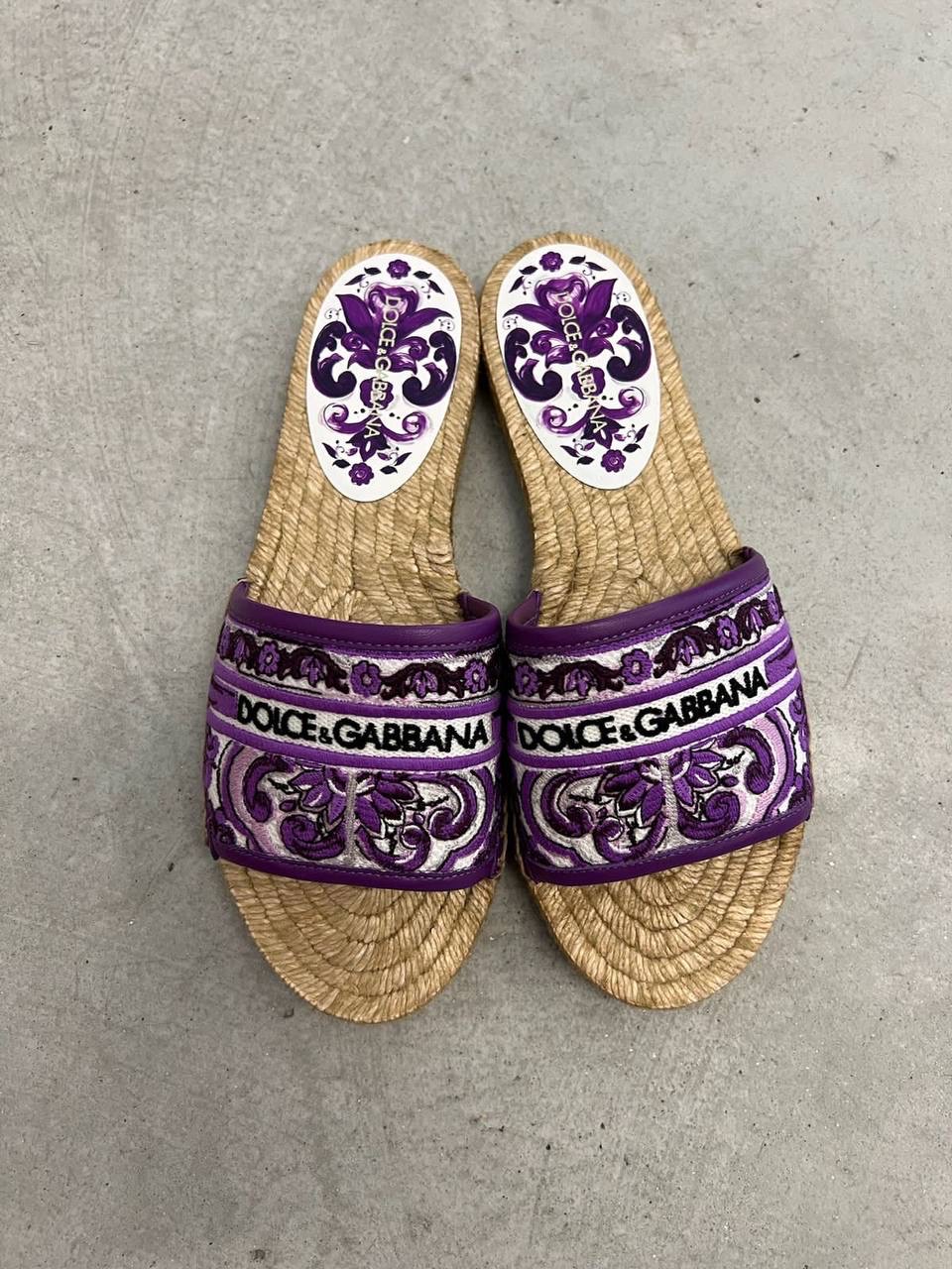DOLCE & GABBANA Slides front view - Women's luxury Shoes
