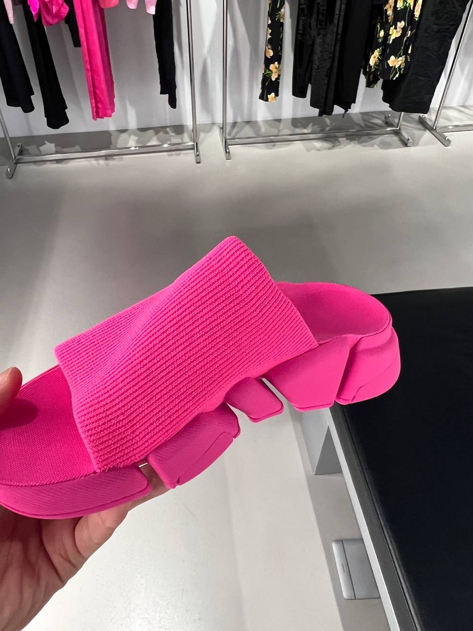 BALENCIAGA Slides side view - Women's luxury Shoes