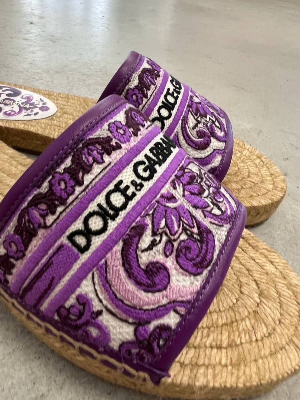 DOLCE & GABBANA Slides side view - Women's luxury Shoes