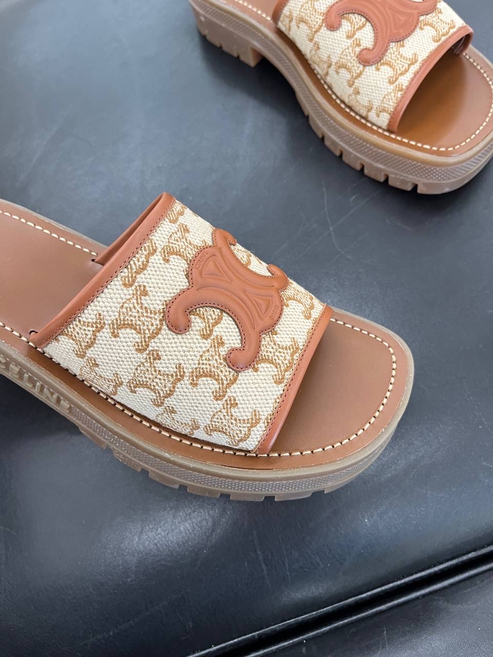 CELINE Slides side view - Women's luxury Shoes