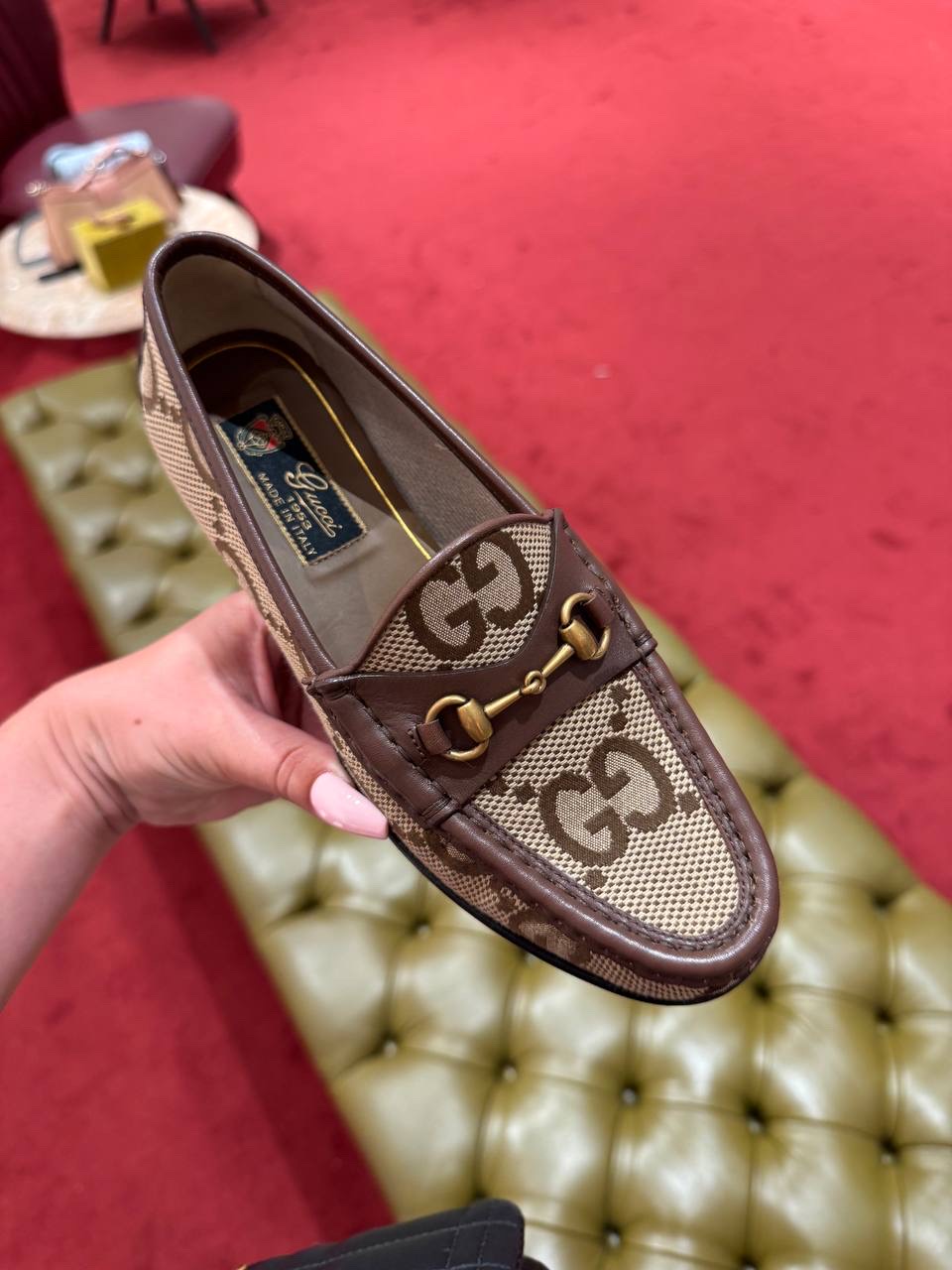 GUCCI Moccasins side view - Women's luxury Shoes