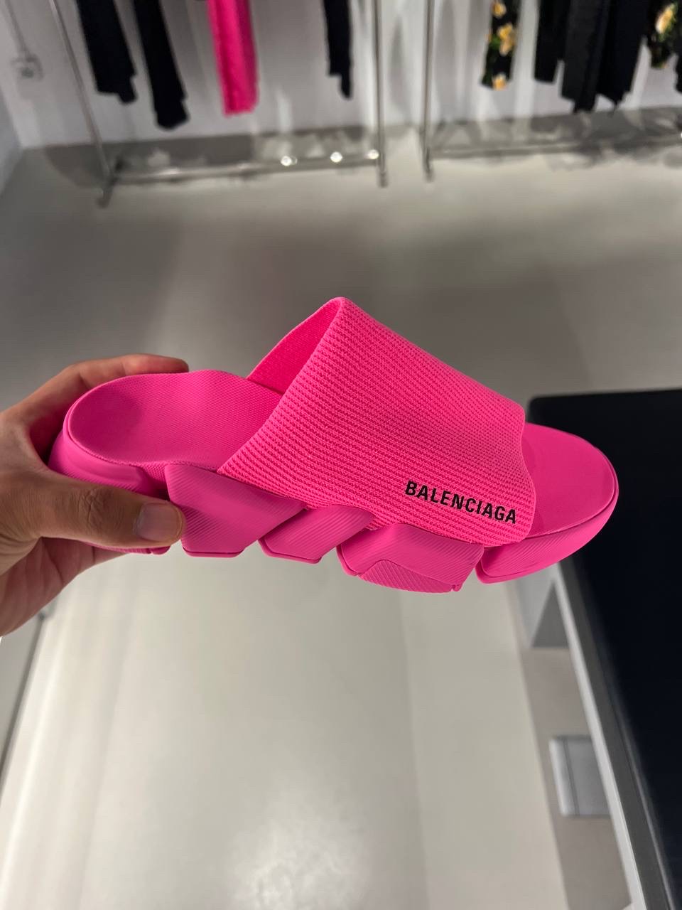 BALENCIAGA Slides front view - Women's luxury Shoes