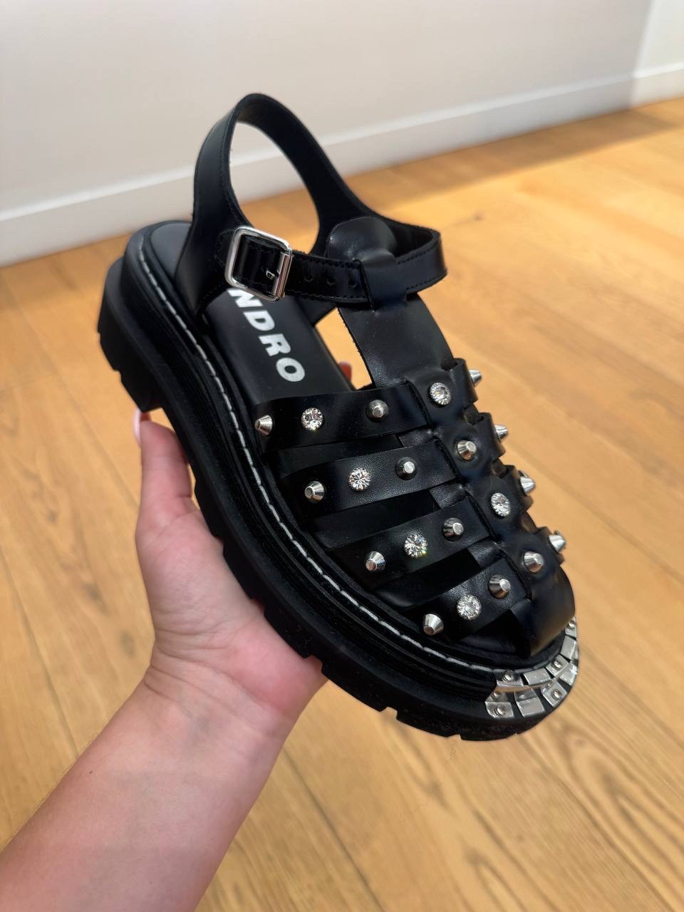 SANDRO Sandals front view - Women's luxury Shoes
