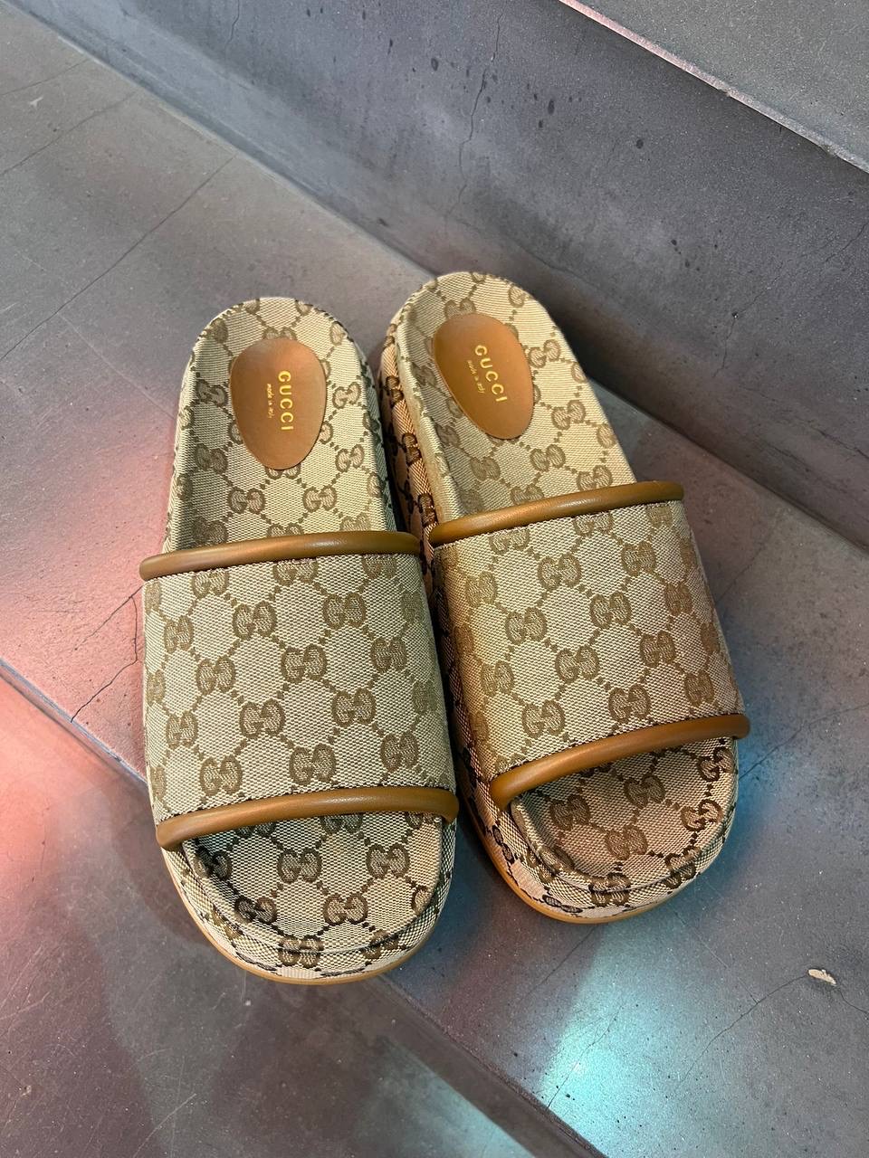 GUCCI Slides side view - Women's luxury Shoes