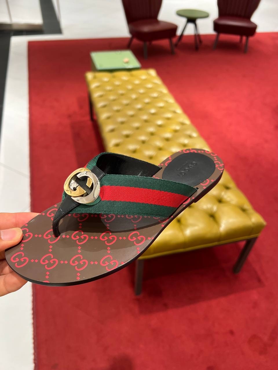 GUCCI Slides front view - Women's luxury Shoes