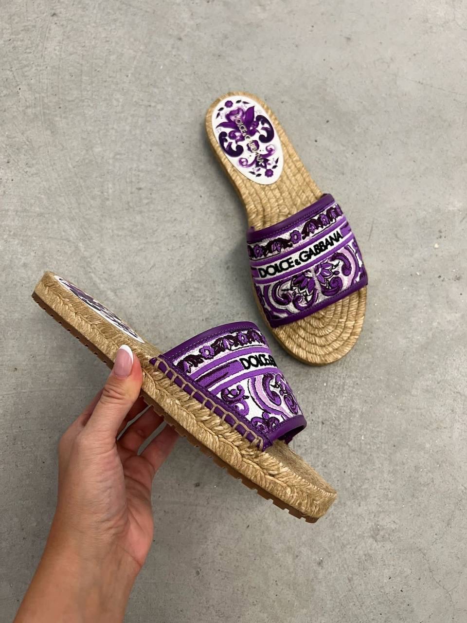 DOLCE & GABBANA Slides side view - Women's luxury Shoes