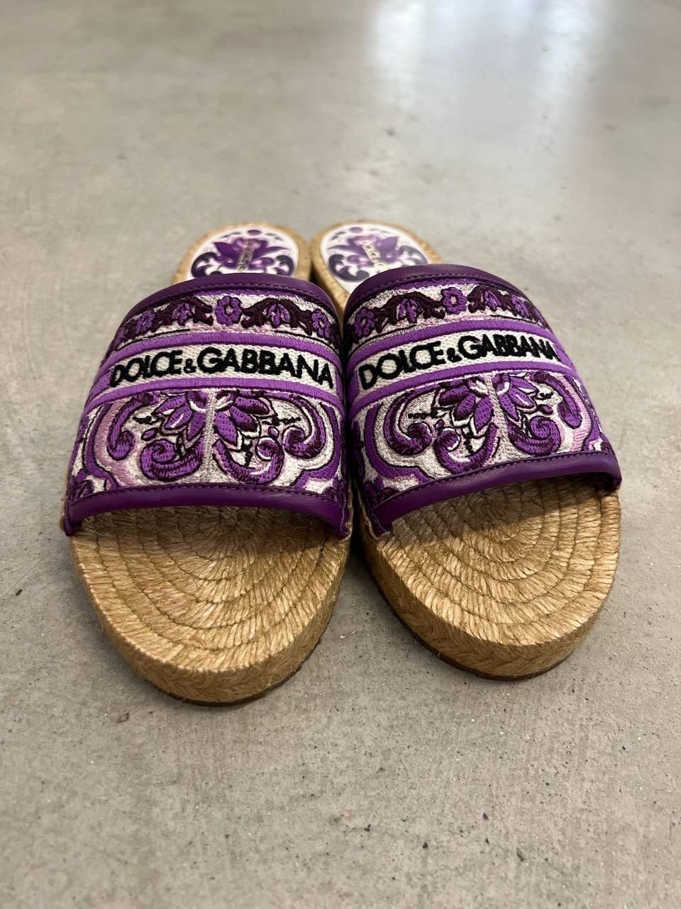 DOLCE & GABBANA Slides side view - Women's luxury Shoes