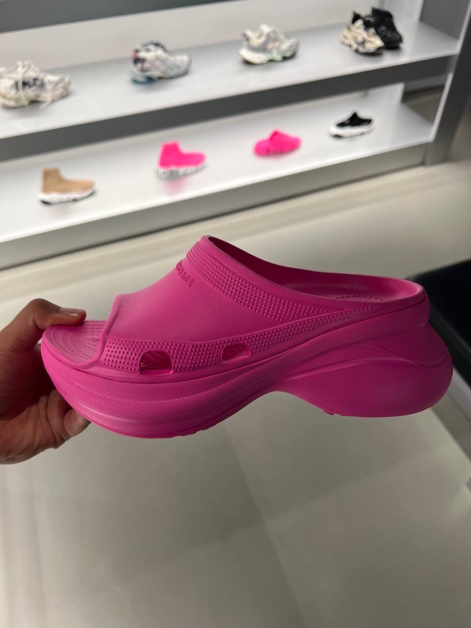 BALENCIAGA Slides front view - Women's luxury Shoes