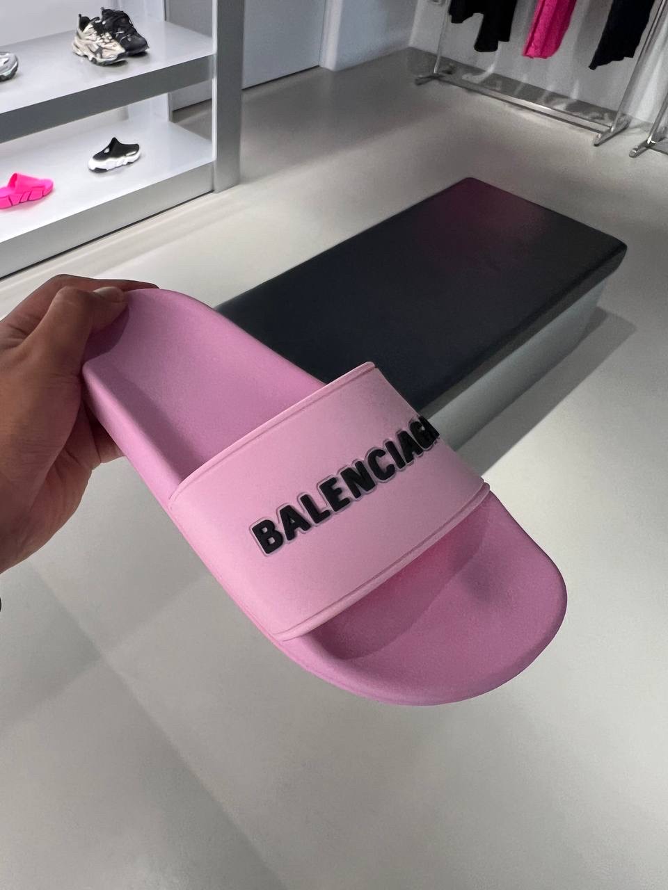 BALENCIAGA Slides front view - Women's luxury Shoes