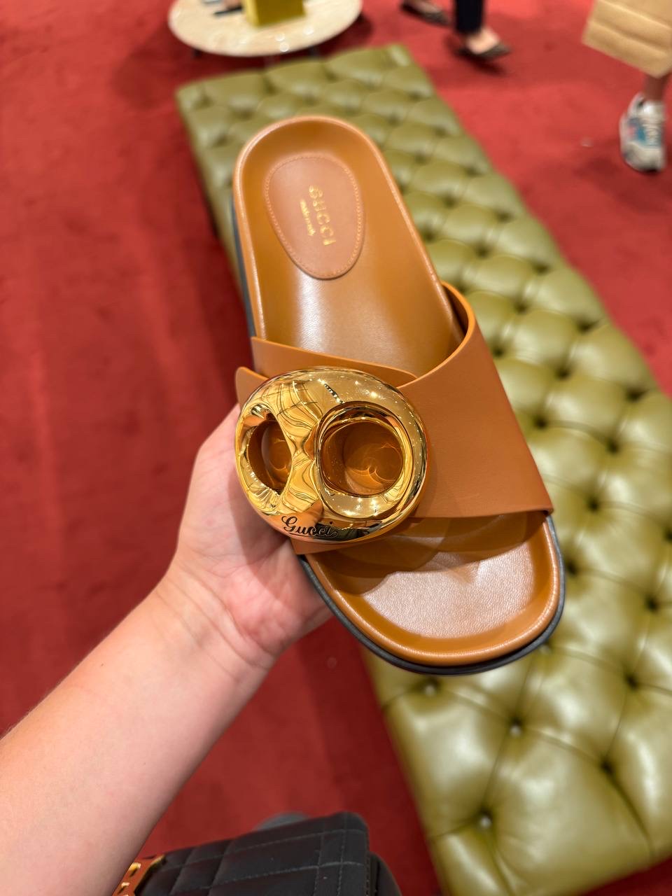 GUCCI Slides side view - Women's luxury Shoes