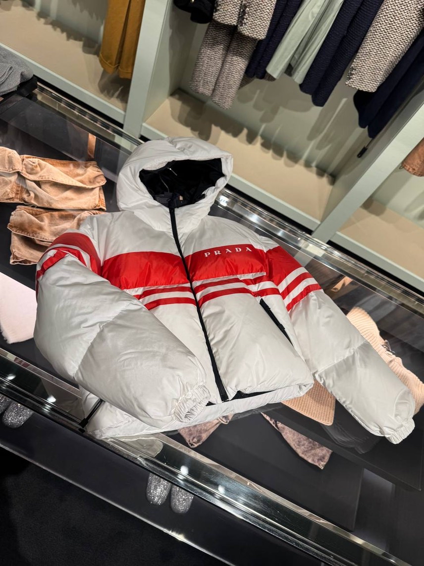 PRADA Down jacket side view - Women's luxury Clothes