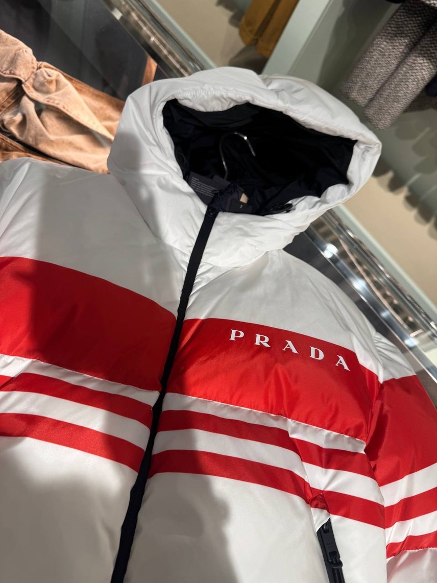PRADA Down jacket side view - Women's luxury Clothes