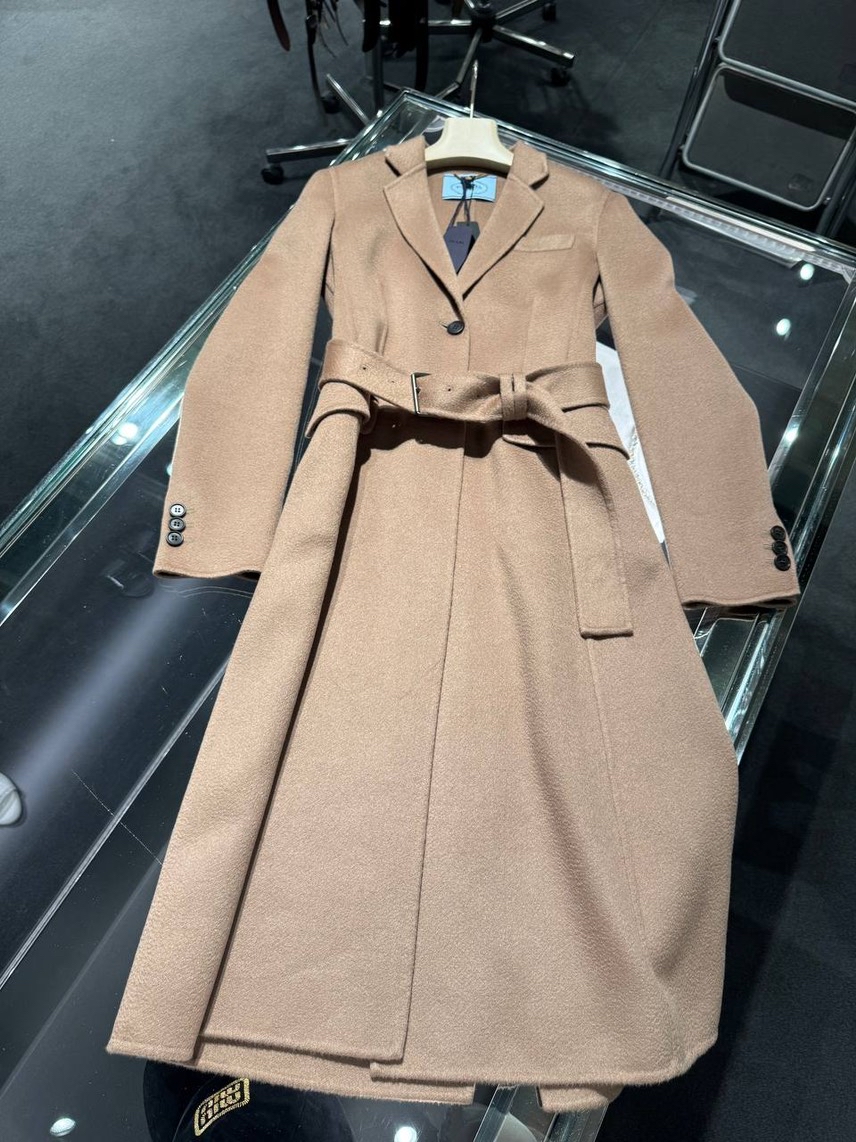 PRADA Coats front view - Women's luxury Clothes
