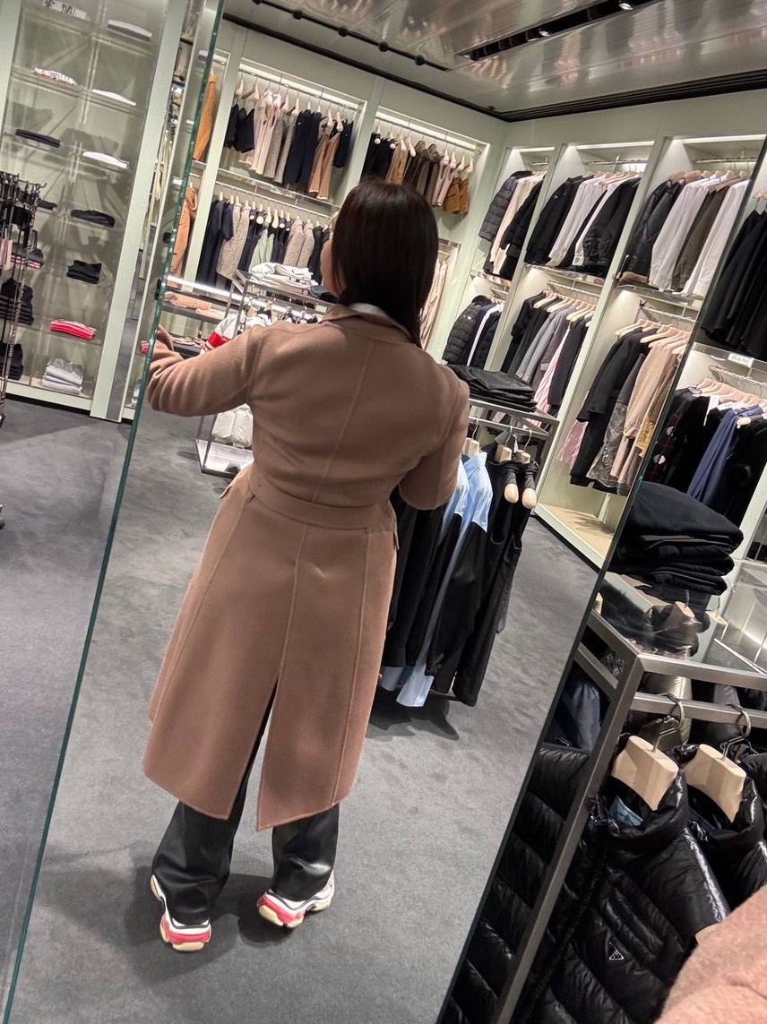 PRADA Coats side view - Women's luxury Clothes