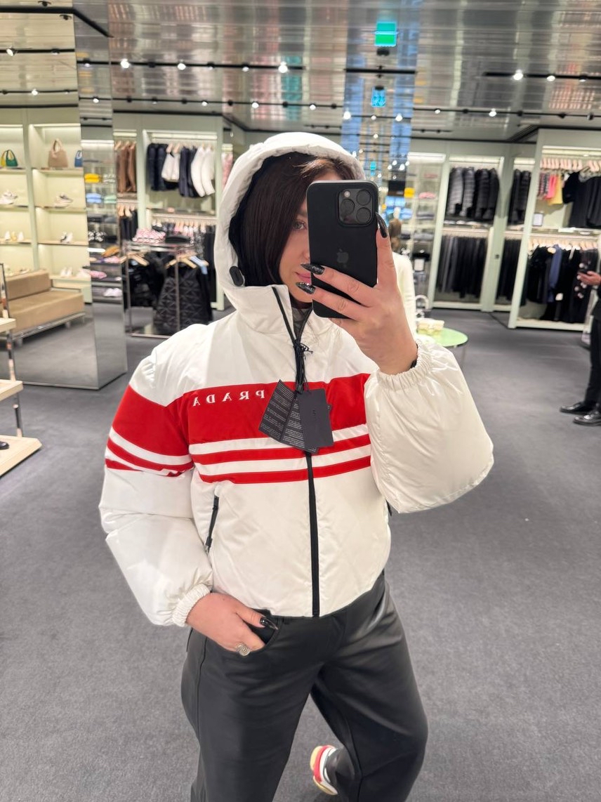 PRADA Down jacket front view - Women's luxury Clothes