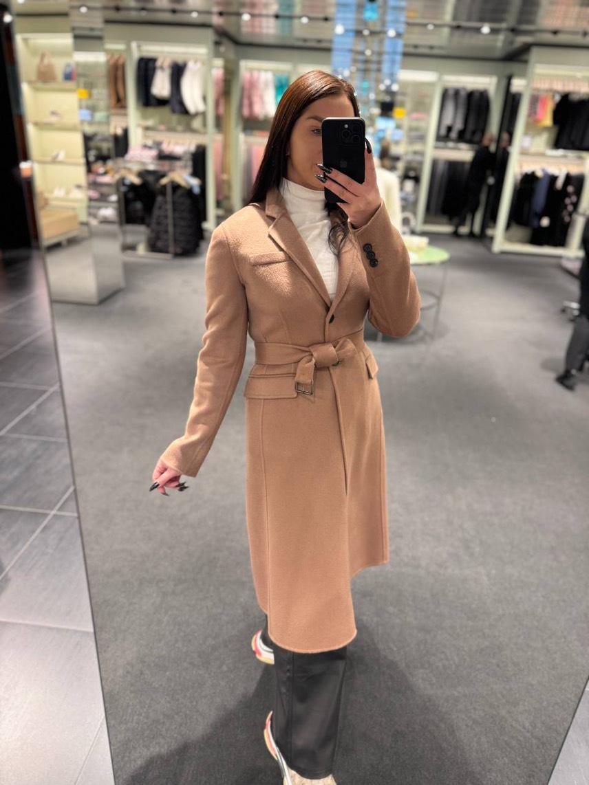 PRADA Coats side view - Women's luxury Clothes