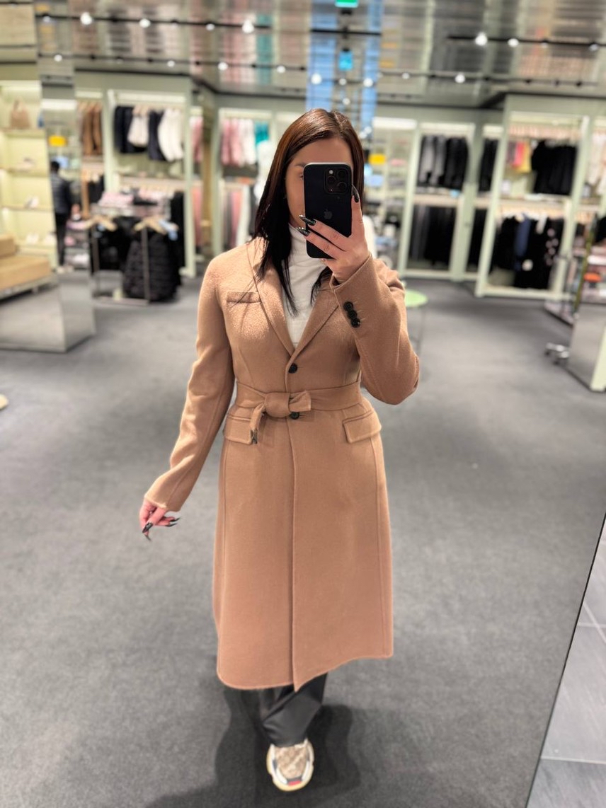 PRADA Coats side view - Women's luxury Clothes