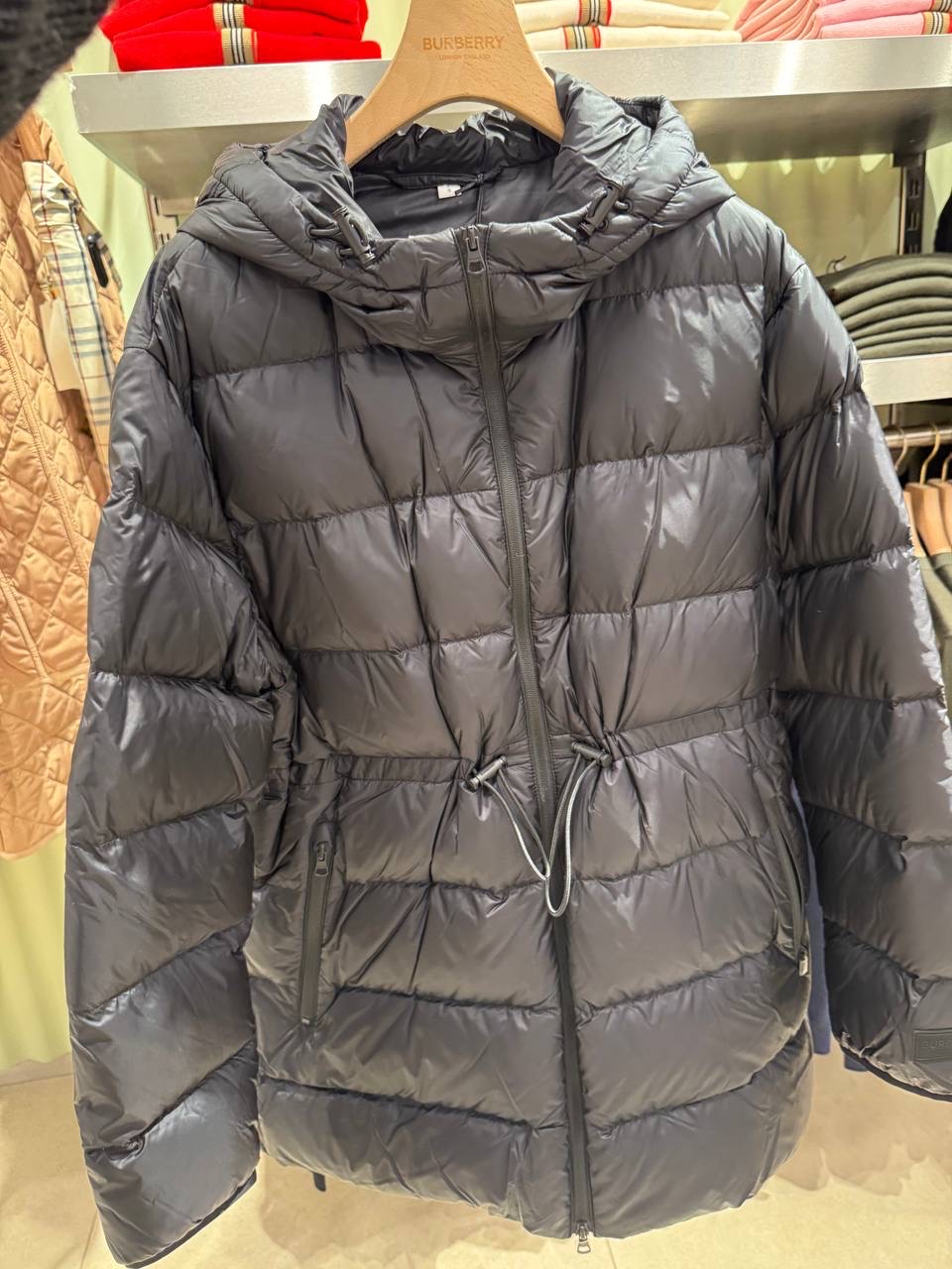 BURBERRY Down jacket front view - Women's luxury Clothes