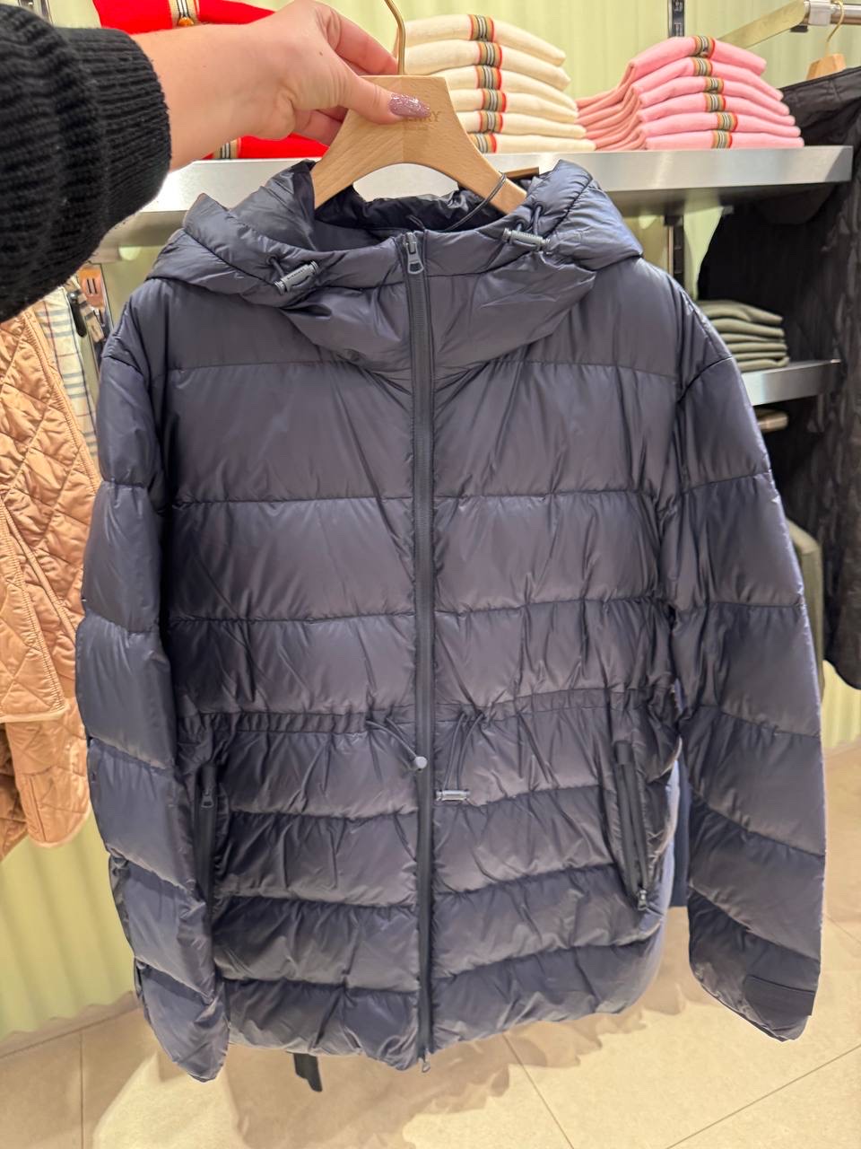 BURBERRY Down jacket front view - Women's luxury Clothes