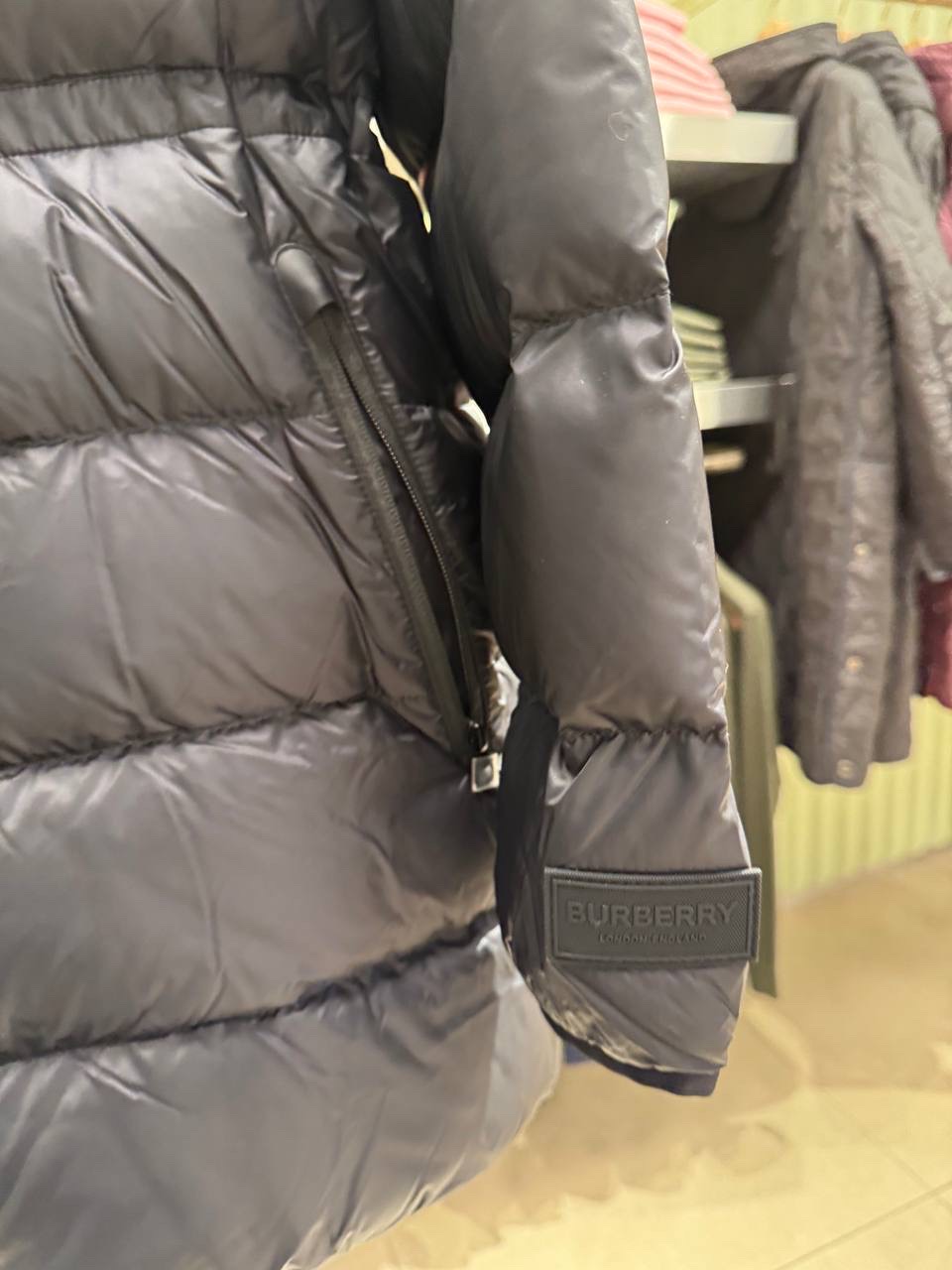 BURBERRY Down jacket side view - Women's luxury Clothes